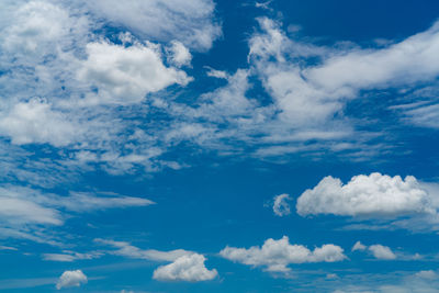 Low angle view of clouds in sky