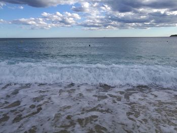 Scenic view of sea against sky