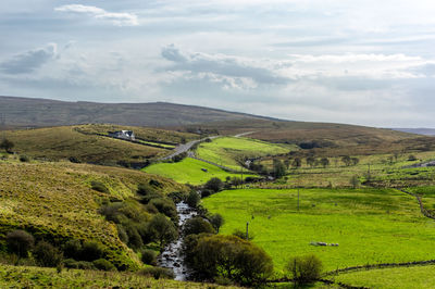 Scenic view of landscape against sky