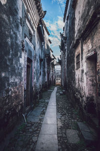 Narrow alley in old town