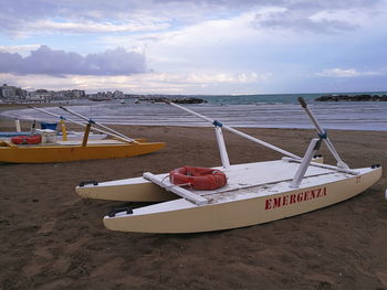 Boats in sea