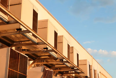 Low angle view of building against sky