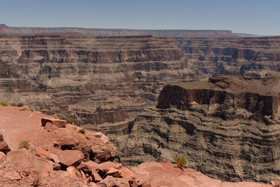 View of rock formations