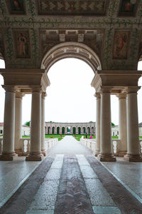 Colonnade of historic building