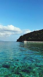 Scenic view of sea against sky