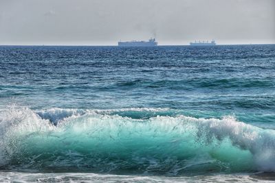 Scenic view of sea against sky