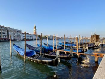 Boats in harbor