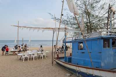 Group of people on beach