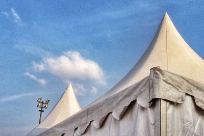 Low angle view of church against sky