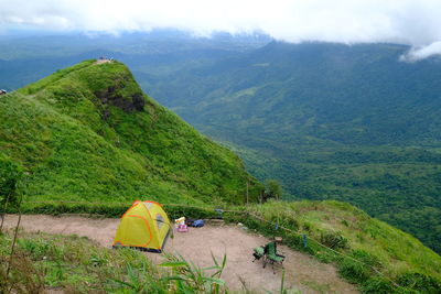 Scenic view of mountains