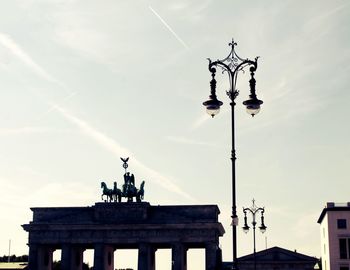 Low angle view of built structure against sky