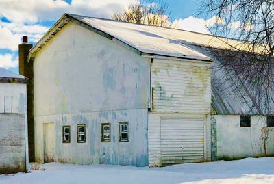 Built structure in winter