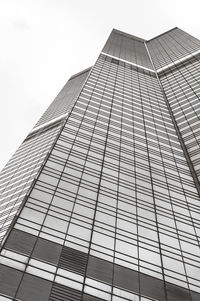 Low angle view of modern building against sky