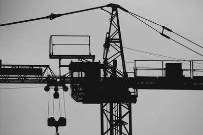 Construction site against clear sky