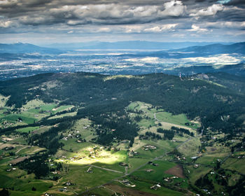 Aerial view of landscape