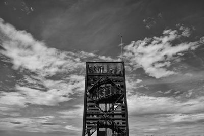 Low angle view of built structure against sky