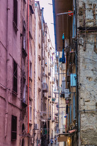 Low angle view of buildings in city