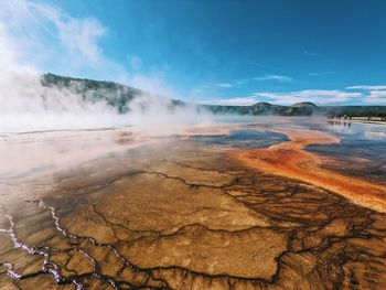 Scenic view of landscape against sky