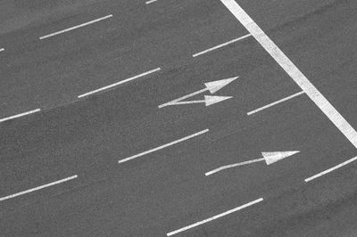 Full frame shot of street with road marking