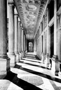 Corridor of historic building