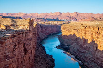 Rock formations in water