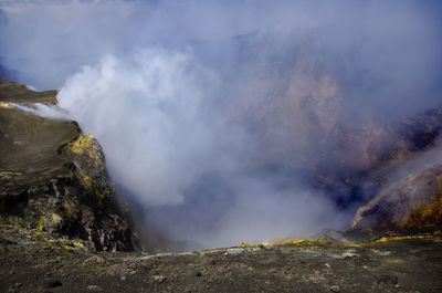 Volcanic landscape at mt etna