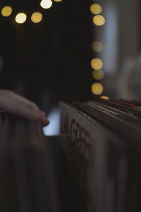 Close-up of human hand