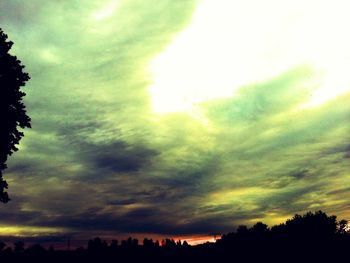 Low angle view of cloudy sky