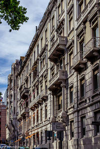 Low angle view of building against sky