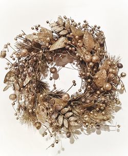 Low angle view of white flowers over white background