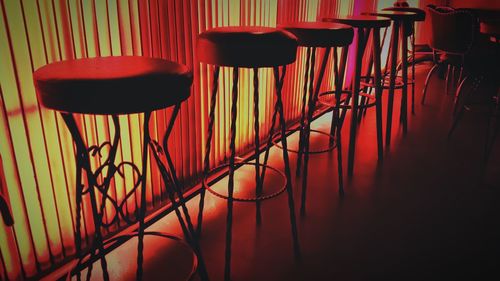 View of empty chairs