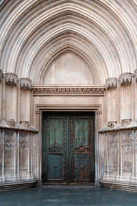 Door of historic building