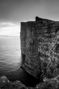 Rock formations at seaside