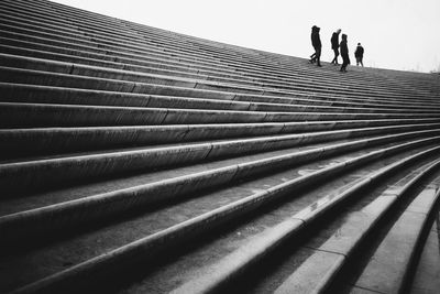 Man on steps against sky