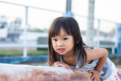 Portrait of cute girl