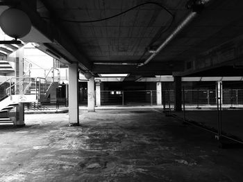 Empty corridor in abandoned building