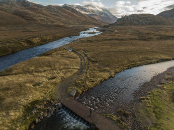 Gruinard river hike, scotland with dji mavic 3 drone