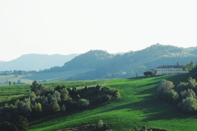 Scenic view of mountains