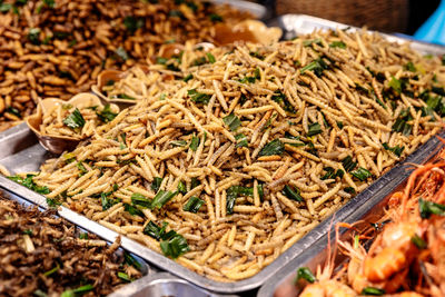 Close-up of food for sale at market stall