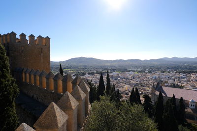 High angle view of cityscape