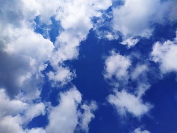 Low angle view of clouds in sky