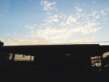 Low angle view of built structure against sky