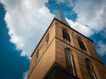 Low angle view of building against sky