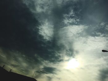 Low angle view of cloudy sky