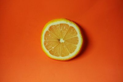 Close-up of lemon slice