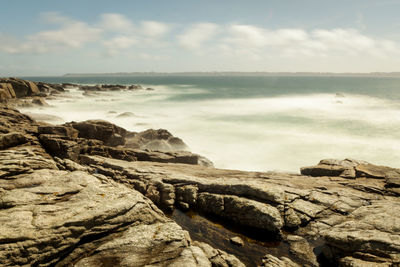 Scenic view of sea against sky