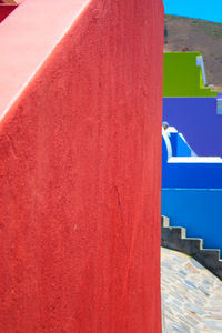 Close-up of multi colored wall