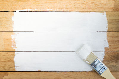 High angle view of pen on table