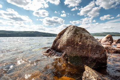 Scenic view of sea against sky