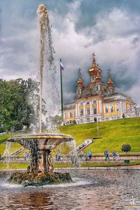 Fountain in city